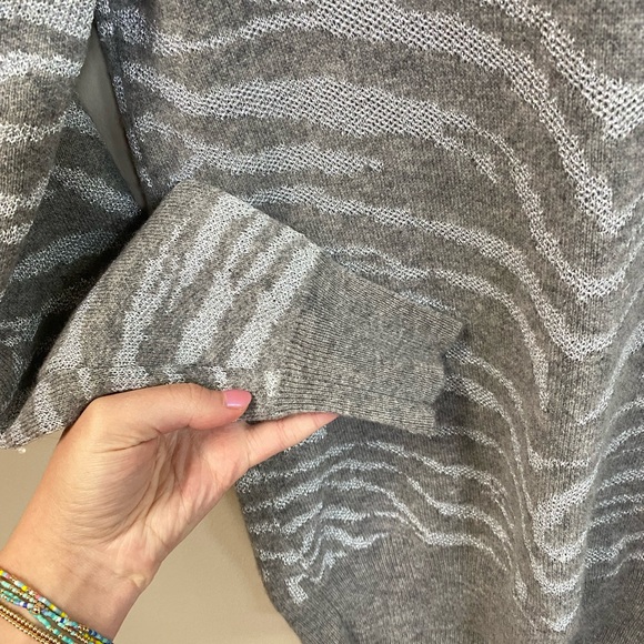 Madeline Thompson Silver Tiger Juno Stripped Sweater Wool Cashmere Blend - Picture 3 of 6